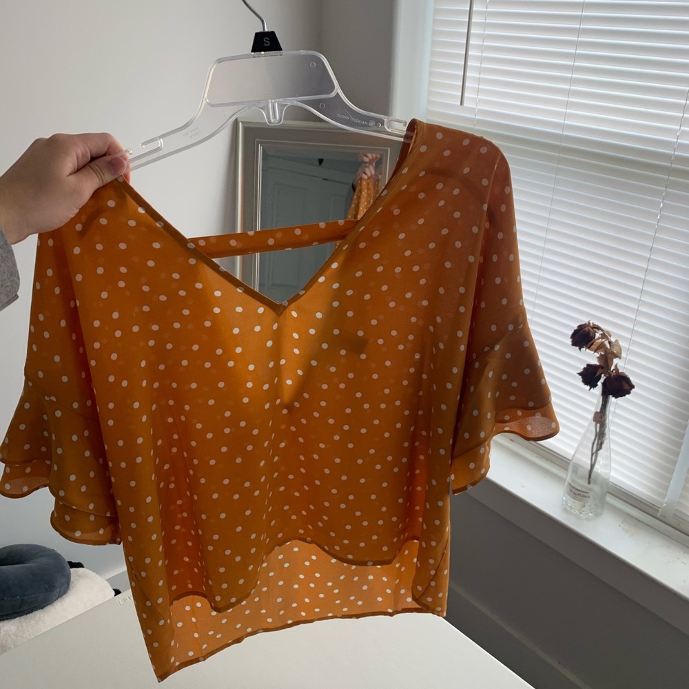 Polka dot blouse